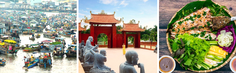 Mỹ Tho | Cần Thơ | Chợ Nổi Cái Răng | KDL Mỹ Khánh